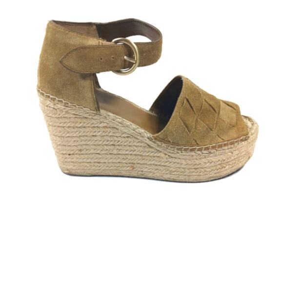 SS1601 GUC Marc Fisher Espadrille Platform Sandals size 11M - Picture 1 of 10